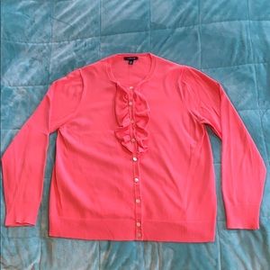 Size XL Pink Button Down Land’s End Sweater